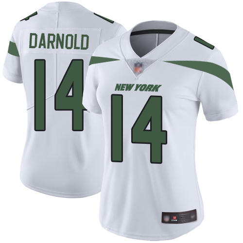New York Jets Limited White Women Sam Darnold Road Jersey NFL Football #14 Vapor Untouchable->youth nfl jersey->Youth Jersey